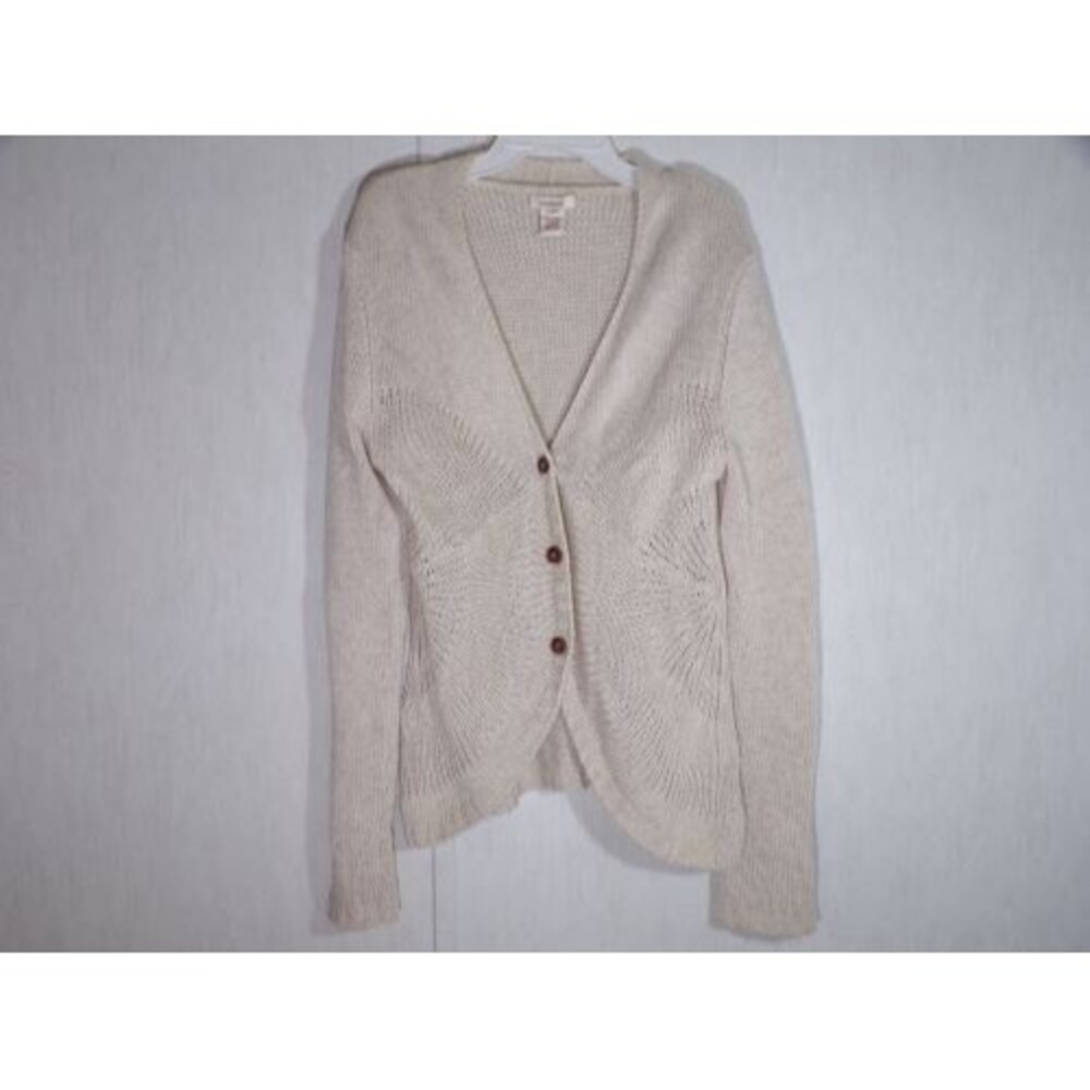 Sundance Cardigan Sweater Womens Size M Medium Natural 3 Button